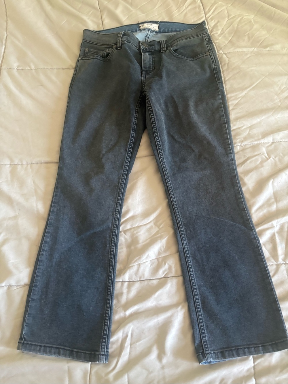 Free People Gray Flare Jeans